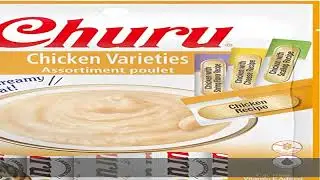 INABA Churu Chicken Lickable Creamy Pur&eacute;e Cat Treats 4 flavor Variety Pack 20 Tubes