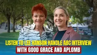 Listen to Lee Hanson handle the ABC interview with Grace and Aplomb