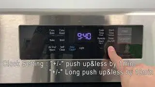 LG Range Clock Setting Guide(LRGL5823, LREL6323)