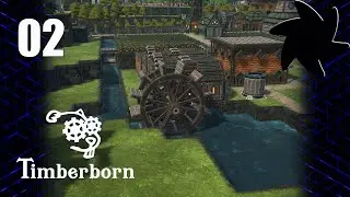 Timberborn - Lake Biwa 02 - Water Wheel