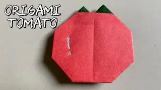 Origami Tomato | How to make paper tomato | easy origami tomato| Origami vegetables