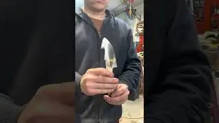 Making a Hunting Knife from W2 steel.  Stock removal.