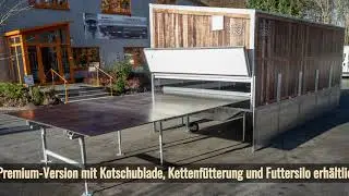 ROWA 250 Mobilstall in der rustikalen Holzoptik
