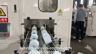 Automatic log saw cutting kitchen towel paper roll rewinding machine production line