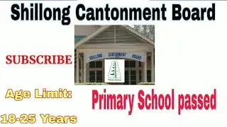 Shillong Cantonment Board Jobs 2019 for 17 Safaiwala, Fitter & Other Posts: Shillong Cantonment Boar