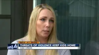 Kids skip school after threats of violence