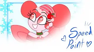 Cozy Winter Cherry Fairy| Speedpaint| Sweet Treat Rainbow Delights Fairies