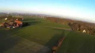 Abendlicher Flug am 10. M&auml;rz 2014 mit Blick nach Herford und Elverdissen