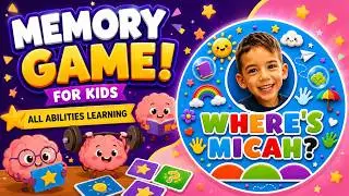 Kids Memory game- Where's Micah (All Abilities learning)
