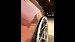 Car laid down 😎💗  #shorts #laydown #airsuspension #discs #shortvideo #hellaflush #stock