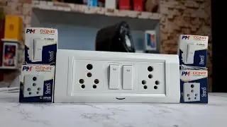 Cona 6 modular powerboard Complete || 16Amp Cona switch socket board || @electricaldost