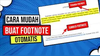 GOOGLE DOC | CARA MEMBUAT CATATAN KAKI OTOMATIS
