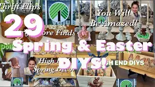29 DOLLAR TREE Spring & Easter DIYS Compilation | High End & Budget Friendly