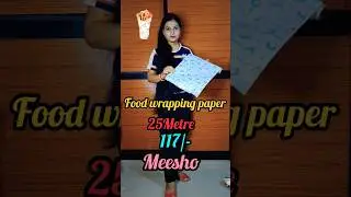 Food wrapping paper🌮🌯🥰 #food #wrapping #kitchen #kitchengadgets #meesho #shorts