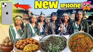 🔥 NEW IPHONE 🎁 EATING SNAIL, SPICY CHATPATE & PANIPURI 😋 THARU NEPALI CULTURE VLOG 🍝