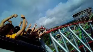 Steel Force at Dorney Park Back Row POV