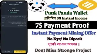 7$ Instant Payment Wallet Airdrop 🤑 Punk Panda Wallet Offer | punk panda withdrawal | Punk Panda app