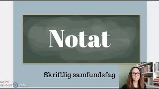 Genreguide: Notat i skr. samfundsfag