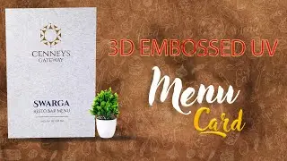 3D Raised Embossed UV | Menu Card | Digital printing Service | Print club