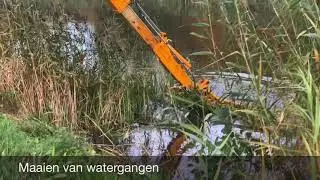 Kruidenrijk beheer: maaien van watergangen en oevers