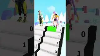 Rumi & Zoey Jump to the Beat on the Stairs 🎶🪜#funny #shorts