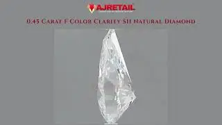 0.45 Carat F Color SI1 Clarity Natural Diamond #naturaldiamonds #ajretail