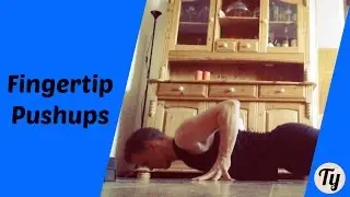 How to do Finger Tip Push Ups! (Great Exercise for STRONG Hands!)