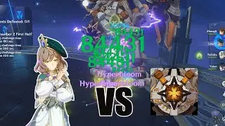 Lisa Hyperbloom Premium Team VS Aeonblight Abyss Floor 12 - Genshin impact
