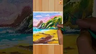 hill and sea art ... #shorts