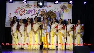 St. Chavara Team Thiruvathira: Celebrating Tradition Through Dance - Onam 2024