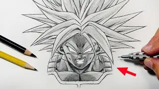 How To Draw TRUNKS Ascended Super Saiyan! - Step By Step Tutorial!