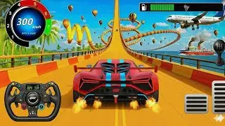 Impossible Mega Ramp Racing 3D | Crazy GT Car Stunts & Monster Truck Adventure Gameplay 🔥