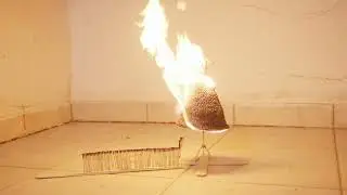 Christmas Tree Made of 2,000 Matches 🎄🔥 | Extreme Matchstick Craft & Fire Experiment | BEST-CRAFTY