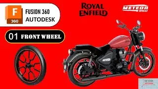 How to Model Royal Enfield Meteor 350 in Fusion 360 | Motorcycle CAD Design