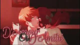 AMV Nightcore - D'Amour Ou D'Amitié (Océane) (Lyrics)