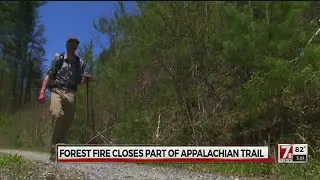 Forest Fire near Appalachian Trail