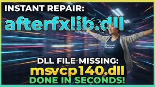 Afterfxlib.dll Corrupt or Missing? Here's the Easy Fix!