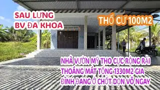 MS:25302 Cô buồn hiu khi bán căn nhà vườn tâm huyết - Thổ cư 100m2 đường xe ôtô mỹ tho.