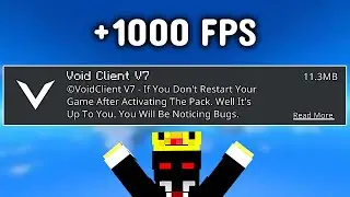 The Best FPS BOOST Mod For MCPE 1.21+ (NO LAG + Smooth Gameplay) | Void Client V7