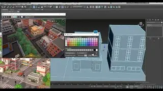 3DsMax Tutorials, Learn from Scratch for Beginners Modeling & Texturing a Low Poly City in 3dsmax