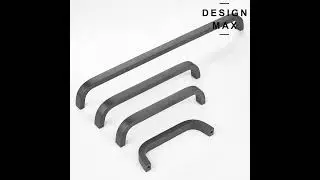 Cara Smooth Metallic Gray Cabinet Pulls, Modern and Sleek Hardware for Contemporary Kitchens