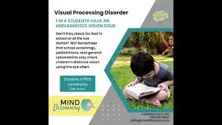 Visual Processing Disorder #developingmindschanginglives #EyeHealthMatters