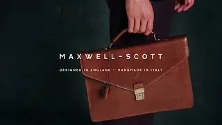 Maxwell-Scott | The Lorenzo Leather Briefcase