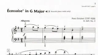 Repertoire 3: &Eacute;cossaise in G Major - Performance Tempo Accompaniment Track