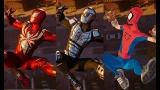 Peter Crafts the Advanced Suit Cutscene (All Turf Wars DLC Suits) - Marvel's Spider-Man