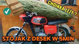🎄 Zaraz Wigilia, a choinka leży! AWARYJNY stojak z desek w 5 minut DIY 🔥