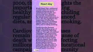 Short Essay on World Heart day