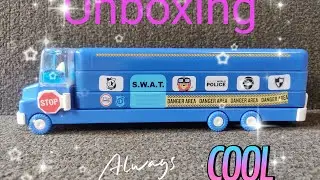 Unboxing a police bus geometry box #Asmr