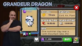 How to get the GRANDEUR DRAGON #dragonvale #dragongamer #zdog0424 #deca #grandeudragon
