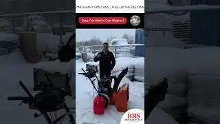 The Easiest Way To Fuel Up Your Snowblower - BRS Battery Fuel Pump #snowblower  #gascan